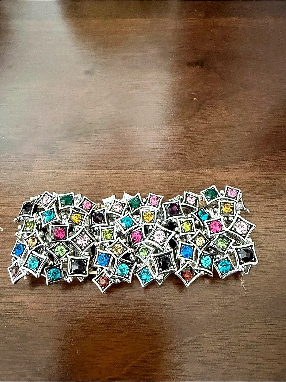 Multicolor Crystal Link Bracelet